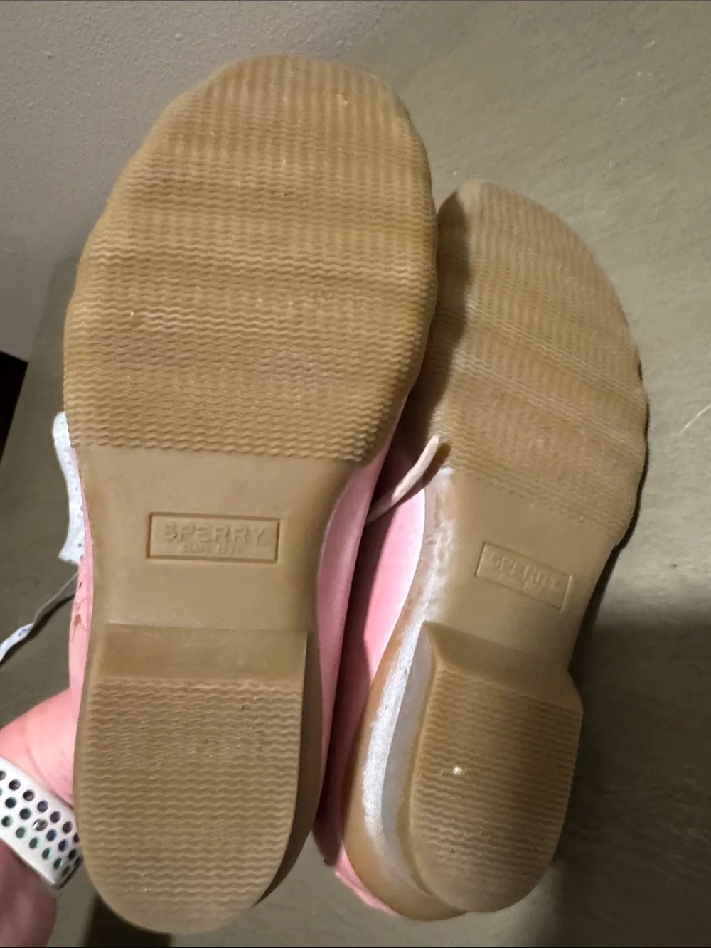 Sperry Quilted Pink Kids Duck Boots with Lace-Up Front size 3